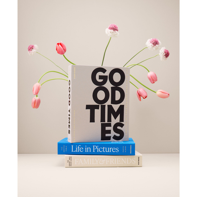 Album na zdjęcia Printworks Good Times L, szara tkanina, czarne karty