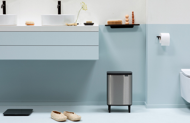 Kosz Bo Hi 12 L Matt Steel Niepalcujący 227264 - Brabantia
