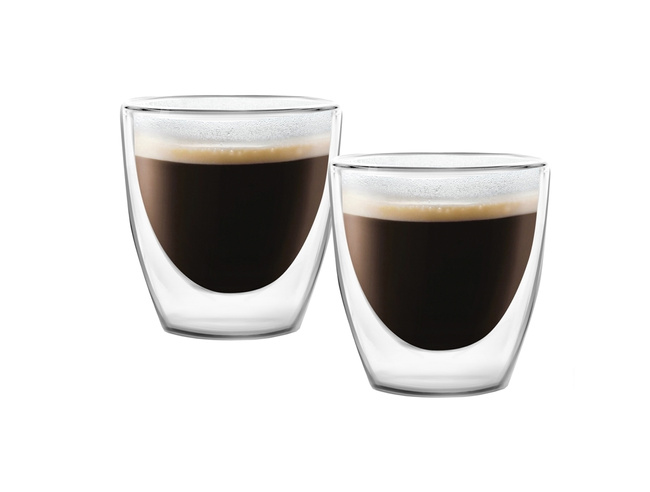 Filiżanki do espresso Amo 80 ml podwójna ścianka Vialli Design