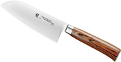 Nóż Santoku Tamahagane San Brown z Stali Vg-5, 12cm