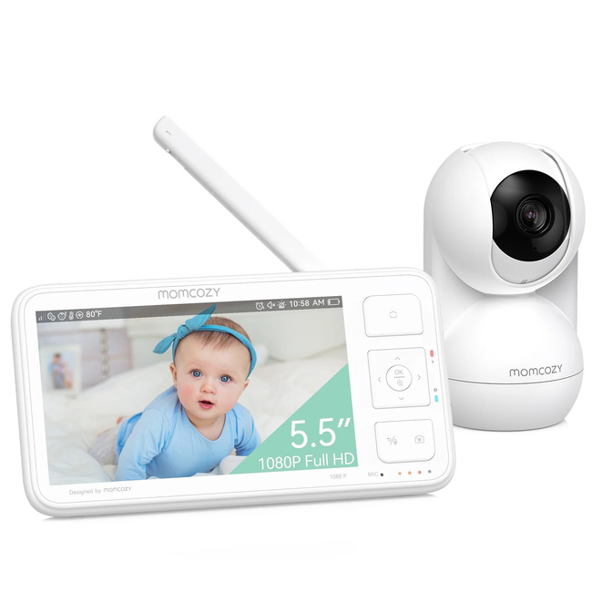 Momcozy Bm03 Video Baby Monitor | Niania Elektroniczna | 5.5", 1080 Full Hd