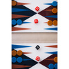 Backgammon Printworks Bazaar, plansza, pionki i kości, wzór marokański