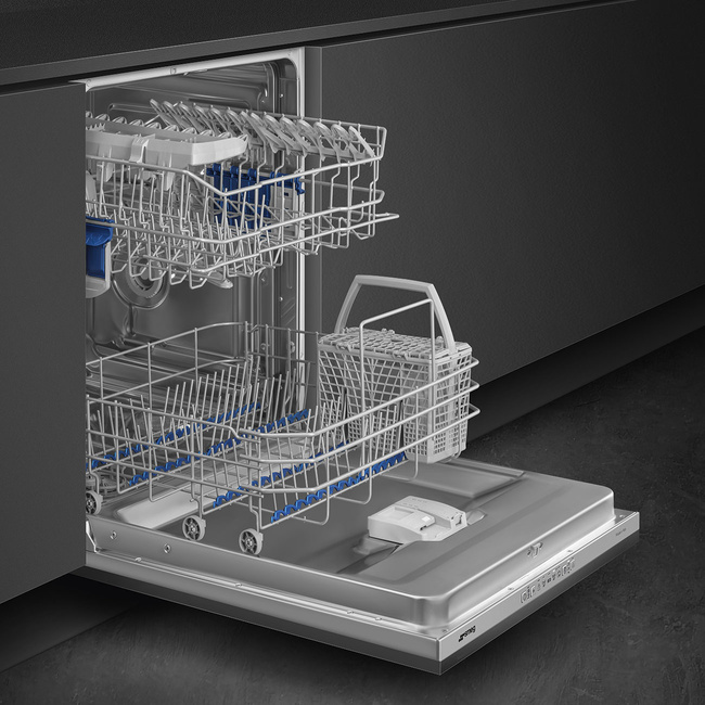 Smeg - Zmywarka do Naczyń, 60 Cm Universal Stl281Ds Srebrny (Panel Sterowania)