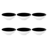 Seltmann Life Fashion GlamorouS Black Zestaw 6 Miseczek 14.5 cm