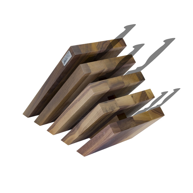 5-Elementowy Blok Magnetyczny Z Drewna Orzechowego - Artelegno