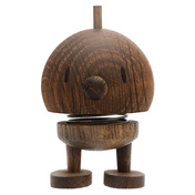 Hoptimist Bumble S figurka z dębu Fsc dekoracja biurkowa smoked oak