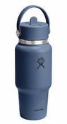 Butelka termiczna Hydro Flask 24 oz Wide Mouth Travel ze słomką Flex Straw, Harbor Blue