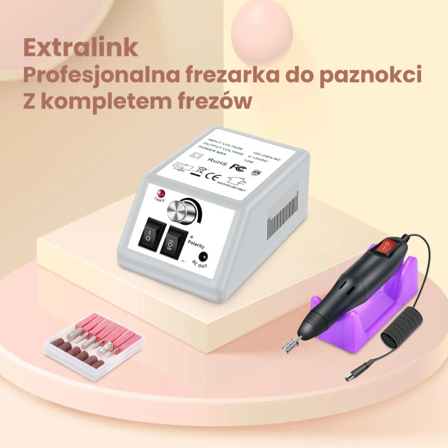 Extralink | Frezarka do paznokci | EU, biała