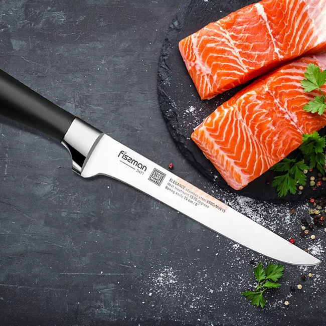 Nóż do trybowania i filetowania Fissman Elegance 15 cm, stal X50CrMoV15