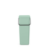 Kosz do segregacji Brabantia Sort & Go 40 l Jade Green ze wspornikiem ściennym