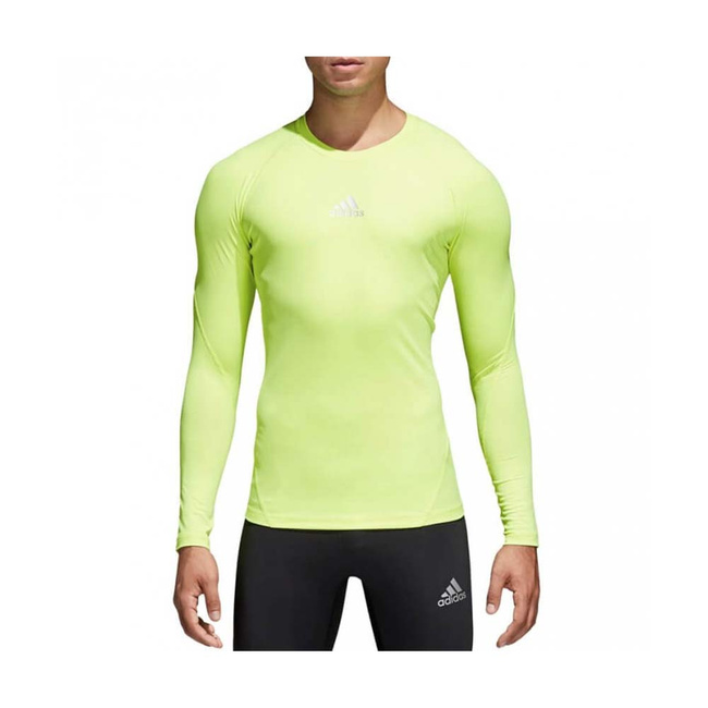 Koszulka męska Alphaskin Sport LS Tee żółta - Adidas 