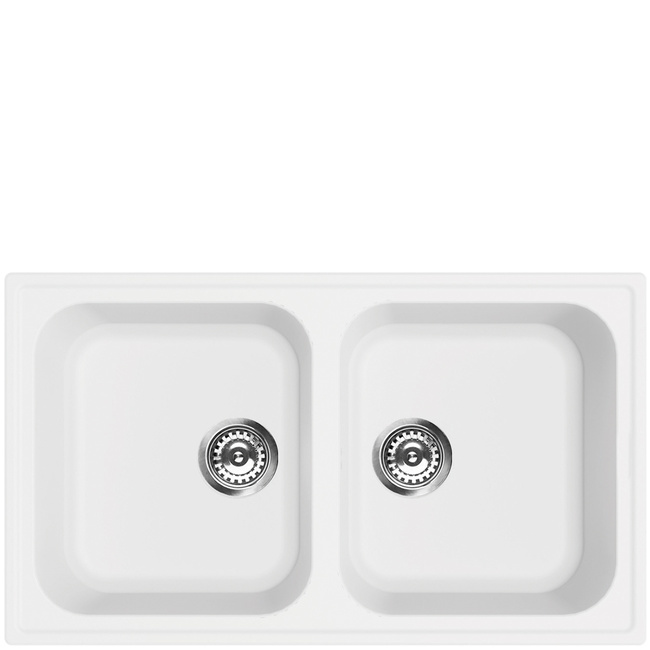 Smeg - Zlewozmywak Kompozytowy Rigae Lz862b Biały
