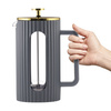 Zaparzacz do kawy i herbaty 1000 ml Livio Szary 1067