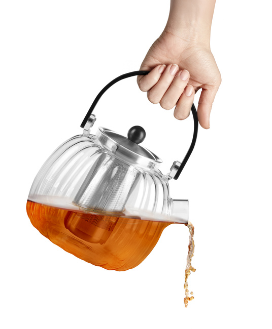 Zaparzacz do herbaty 1000ml srebrny Volare - Vialli Design
