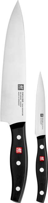 Zestaw 2 noży Zwilling Signature, nóż szefa kuchni 20 cm i nóż do warzyw 10 cm