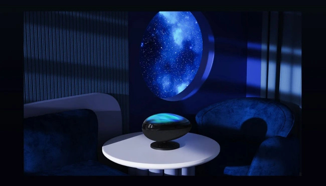 Projektor gwiazd Wanbo Galaxy Light EVA z głośnikiem Bluetooth i białym szumem