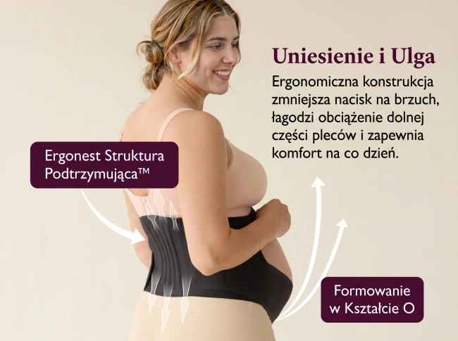 Pas ciążowy Momcozy Pregnancy Belly Band, czarny, rozmiar M