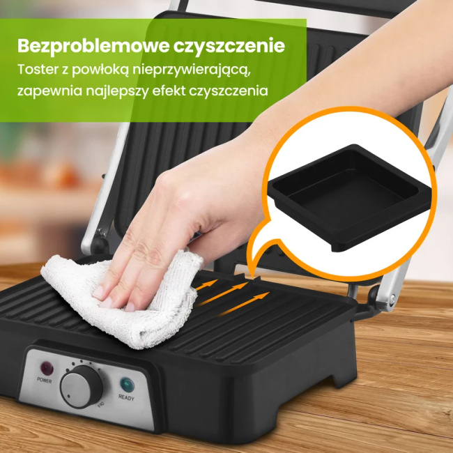 Extralink Smart Life Electric Grill Sj-36 | Grill elektryczny | 2000W, Grill z regulacją temperatury