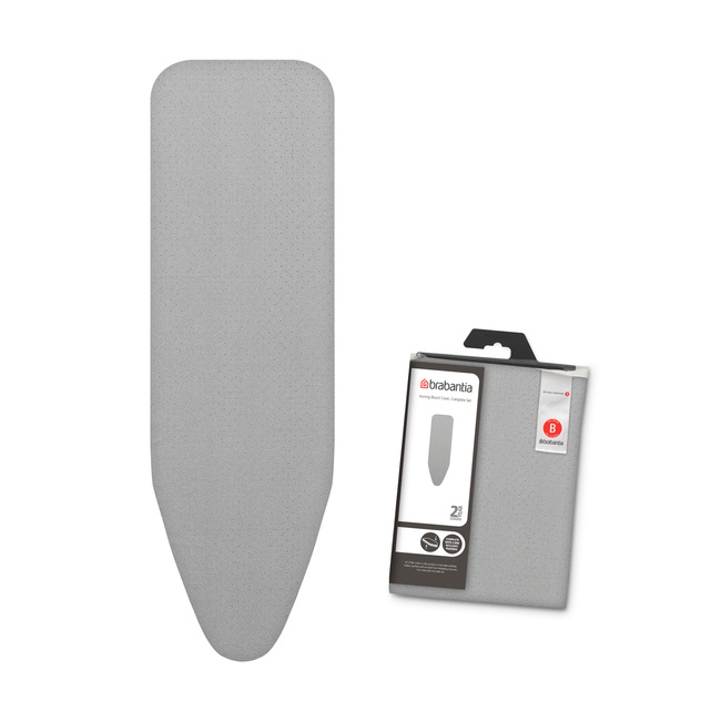 Pokrowiec na deskę Brabantia B 124 x 38 cm, metalizowany, pianka 8 mm