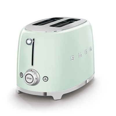 Smeg - Toster, dwie kromki, pastelowa zieleń Tsf01pgeu 50's Style