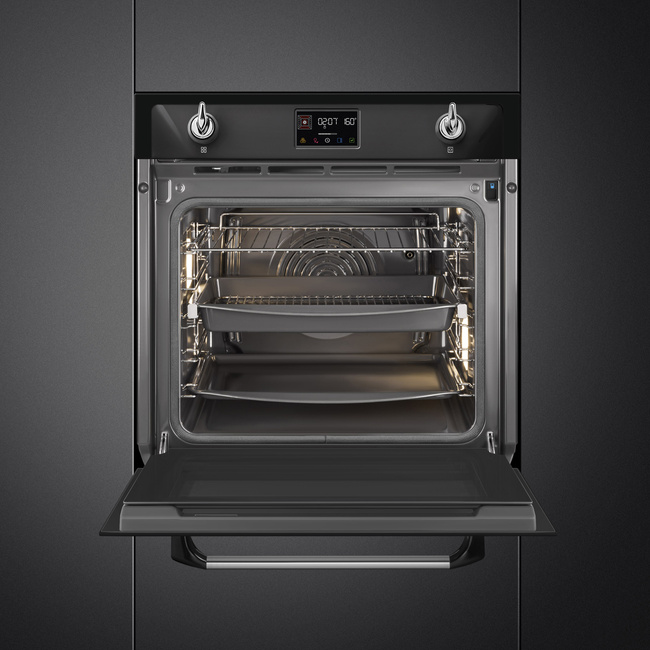Smeg - Piekarnik, 60 cm, Victoria, Czarny Victoria Sop6902S2Pn Czarny