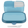 Lunchbox Campus Cool Blue dla dzieci 750 ml z wkładem i widelczykiem Mepal