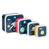 Lunchbox dla dzieci Space - zestaw 4 szt - A Little Lovely Company