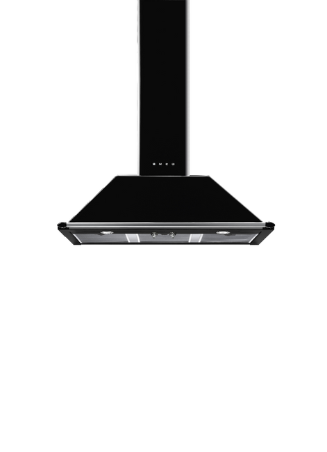 Smeg - Okap Kuchenny, Victoria, 100 Cm, Czarny Victoria Kt100Ble Czarny