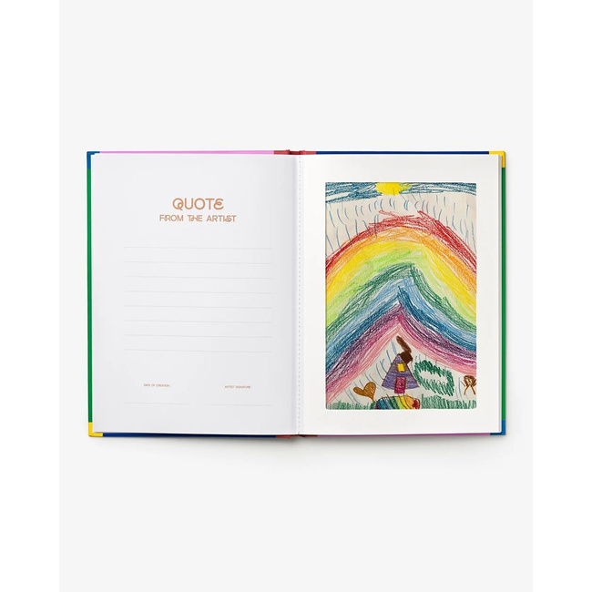 Album na rysunki dziecka Printworks The Art Keeper, beżowy, ramki A4