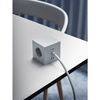 listwy zasilające z podwójnym USB-C 30 W i podstawą magnetyczną 3 m Square - Avolt szara