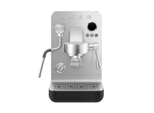 Smeg - Ekspres Do Kawy, Kolbowy Ekspresy Do Kawy, Kolbowe, Minipro Emc02Blmeu Czarny (Mat)