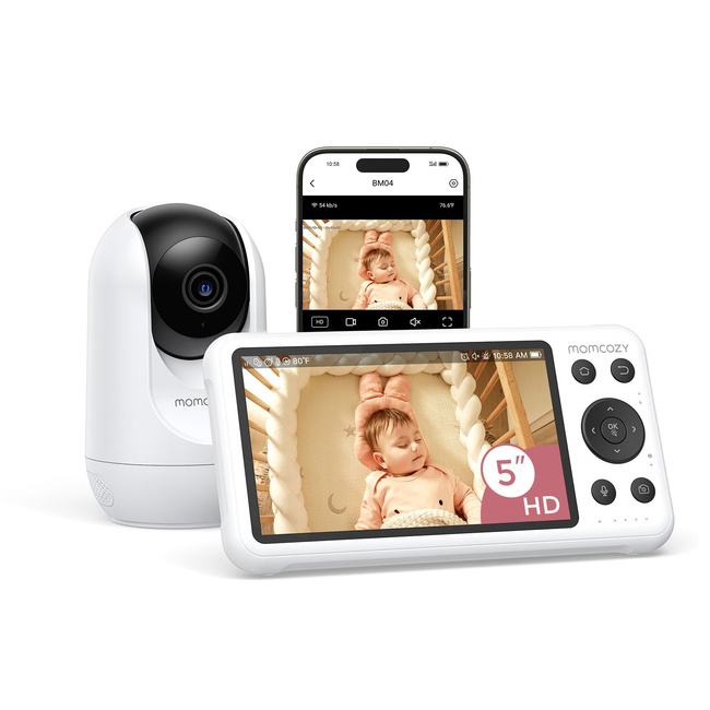 Elektroniczna niania wideo Momcozy BM04 z Wi-Fi i jednostką rodzica