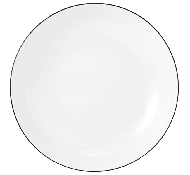 Seltmann Lido Black Line Zestaw 6 talerzy do zupy 21 cm