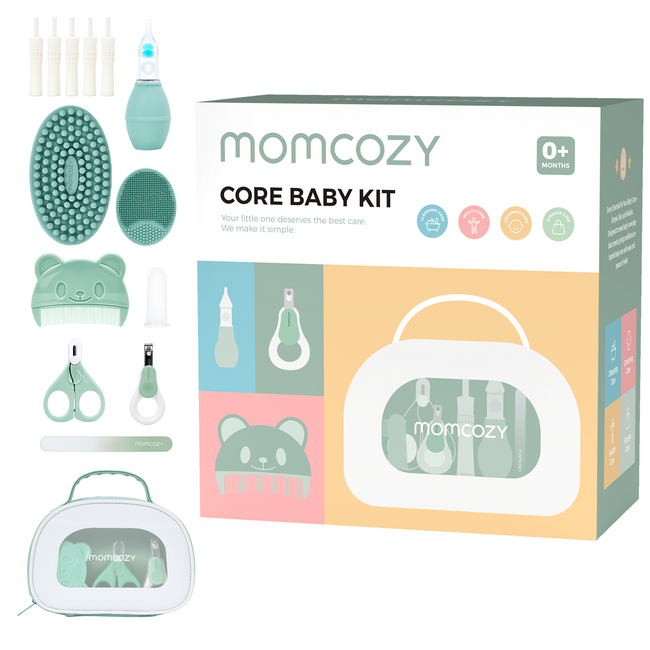Zestaw do pielęgnacji niemowlęcia Momcozy All-in-1 Core Baby Kit CK17, zielony