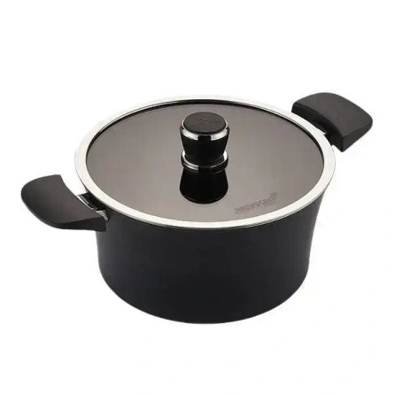 HAPPYCALL Garnek IH Mono Ceramiczny 24 cm 4,6 L Czarny Heban