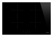 Smeg - Płyta kuchenna UNIVERSAL SIB2741D Czarny