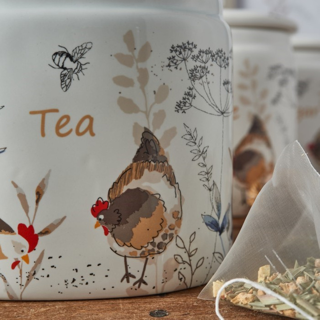 Pojemnik na herbatę, Country Hens - Price & Kensington
