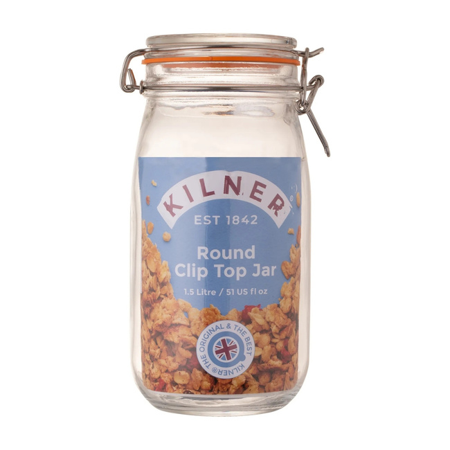 Słoiki okrągłe Clip Top 1,5 l - Kilner
