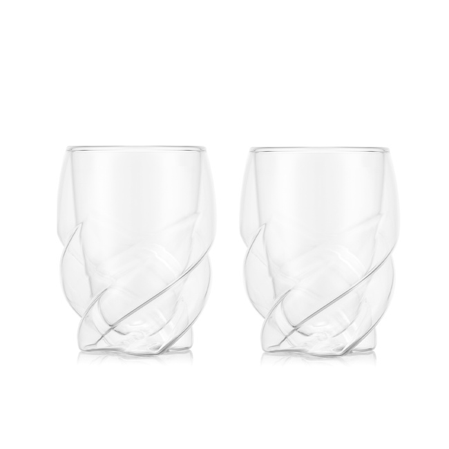 Szklanki z podwójną ścianką Pavina Paris 270 ml 2 szt. transparentne