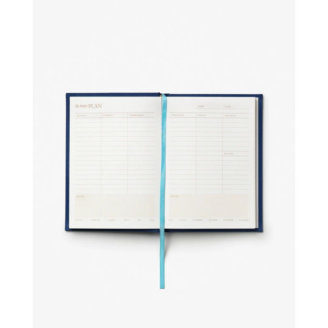 Planer tygodniowy Printworks The Perfect Plan, niebieski, bez dat, format 15 x 21 cm