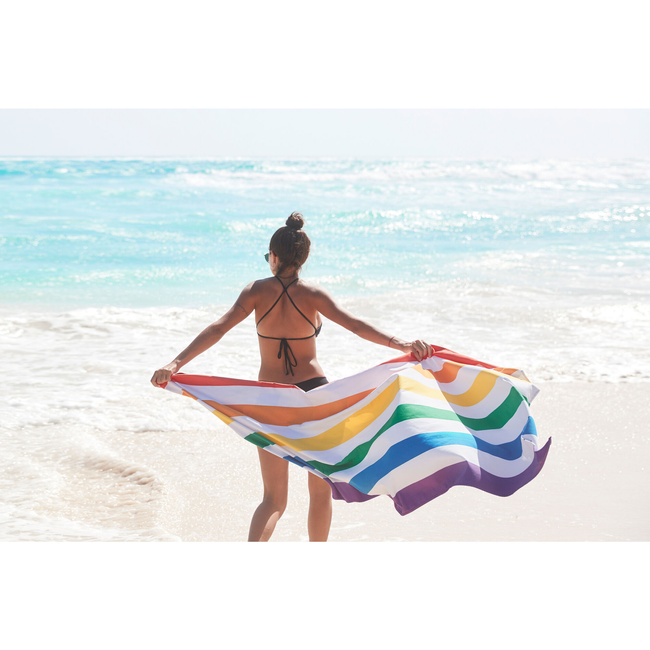 ręczniki plażowe szybkoschnące 200x90 cm Rainbow Skies XL - Dock & Bay