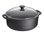 Garnek żeliwny Skeppshult 5,5 l ze szklaną pokrywą, 30 cm