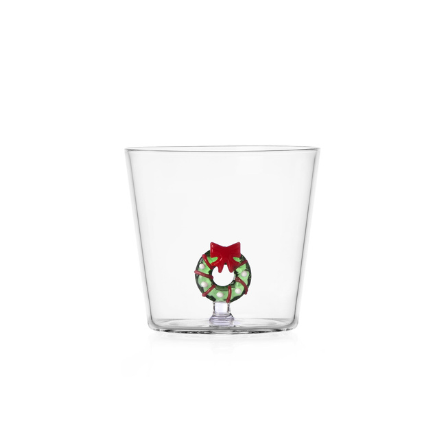 Szklanka Ichendorf Milano Christmas Tales z wieńcem bożonarodzeniowym, 300 ml