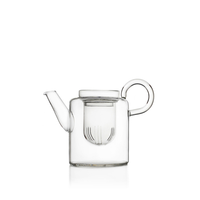 szklane dzbanki do herbaty z zaparzaczem 0,7 l Clear - Ichendorf Milano