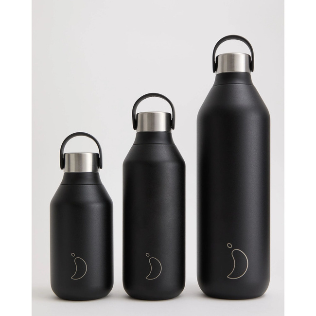 Butelka termiczna Chilly's | 1000ml | Czarny - Chilly's Bottles