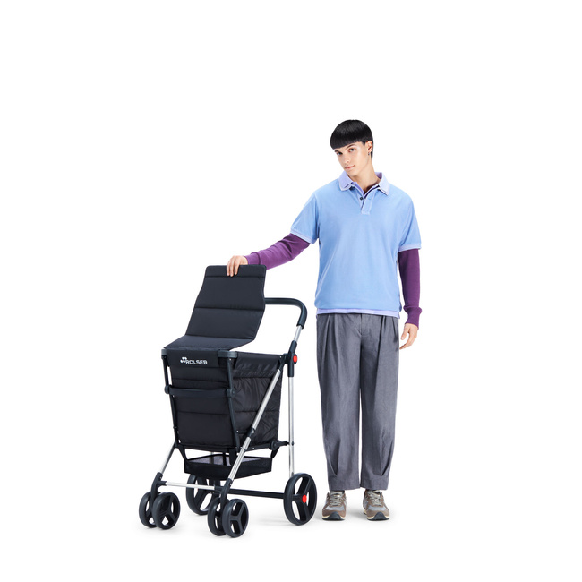 Wózek na zakupy Basket Polar 4B Kaki - Rolser