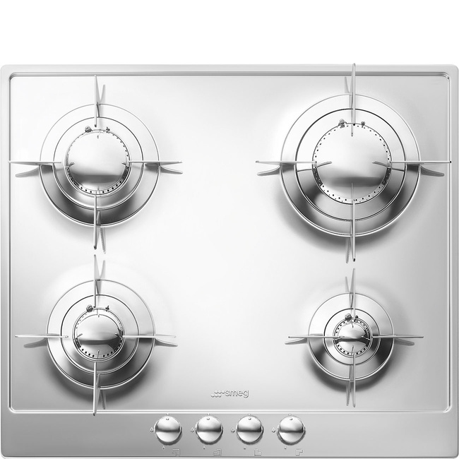 Smeg - Płyta Kuchenna Piano P64Es Polerowana Stal Nierdzewna.