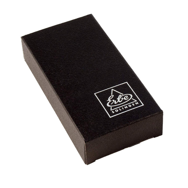 Zestaw do manicure 5 cz. stal niklowana czerwony - Erbe Solingen