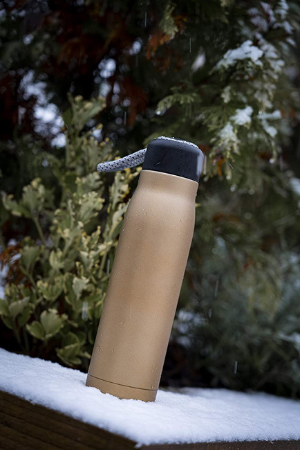 Butelka termiczna matowa brązowa - Grunwerg