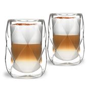 Szklanki z podwójną ścianką Vialli Design Geo, 350 ml, komplet 2 szt.
